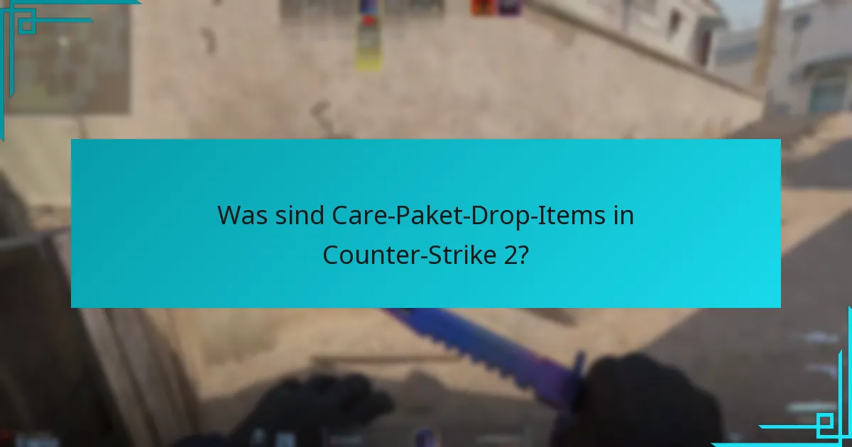 Welche Gegenstände können in Care-Paketen von Counter-Strike 2 gefunden werden?
