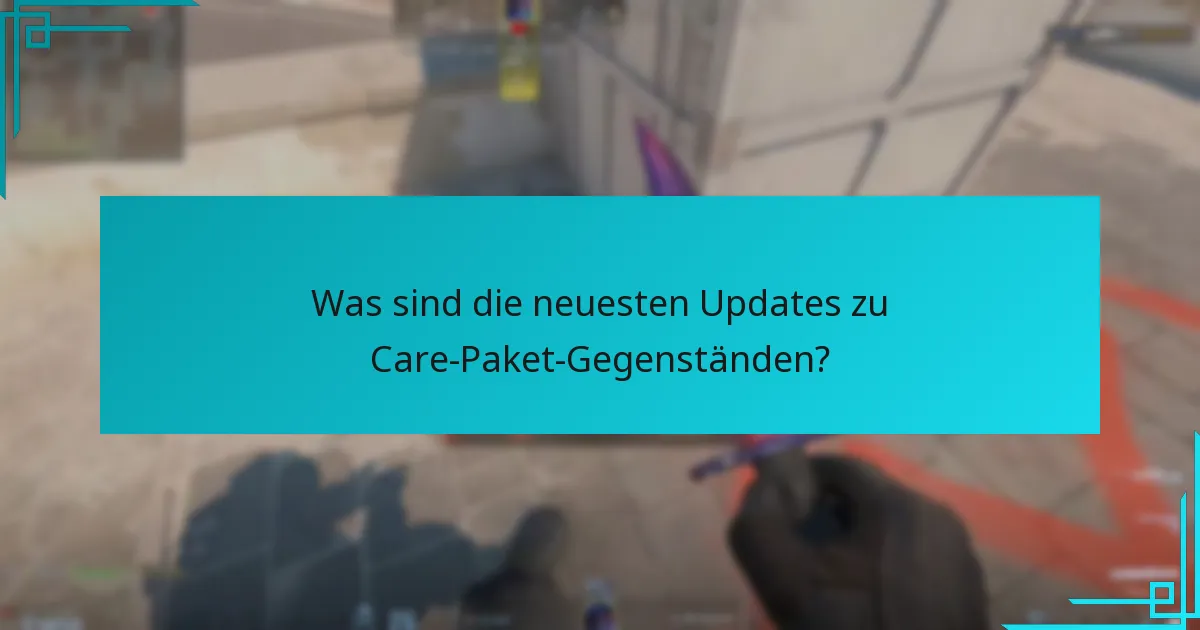 Wie können Spieler Care-Paket-Gegenstände effektiv nutzen?