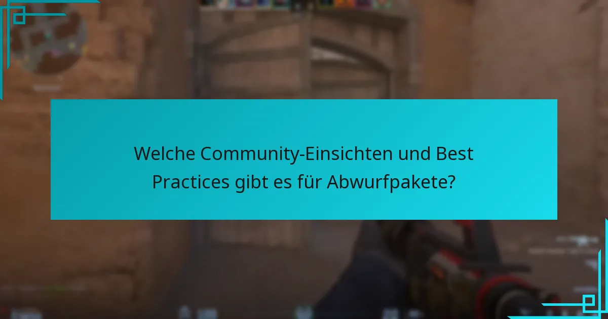 Welche statistischen Erkenntnisse gibt es zu den Inhalten von Abwurfpaketen?