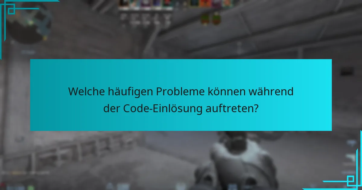 Welche häufigen Probleme können während der Code-Einlösung auftreten?